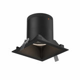Moda 6” Square Modular Recessed Light by Dals - Black reflector, Square Black Trim