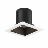 Moda 6” Square Modular Recessed Light by Dals - Black reflector, Square Trimless