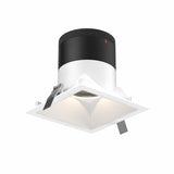 Moda 6” Square Modular Recessed Light by Dals - White reflector, Square White Trim