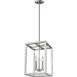Moffet Street Outdoor Wall Lantern — Small, Brushed Nickel