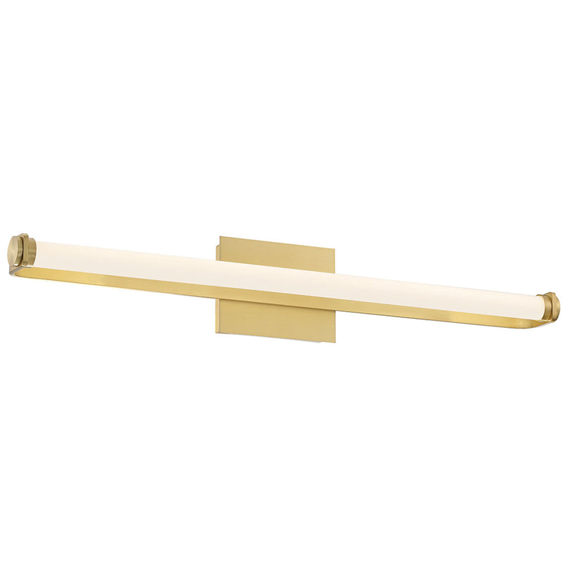 Mola Vanity Light Large Plated Brushed Gold By Lib And Co Side View