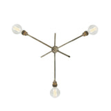 Mombasa 3 Arm Chandelier - Antique Silver