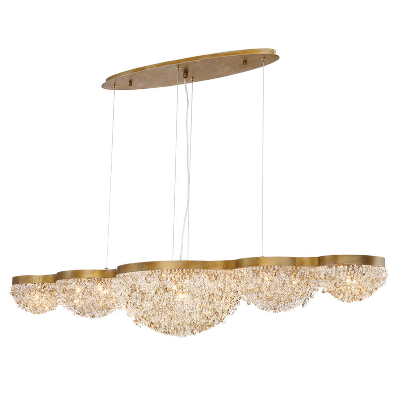 Mondo Grand Chandelier 10 Inch Gold by Eurofase