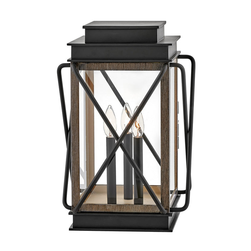 Montecito Medium Pier Mount Lantern - Black - by Hinkley