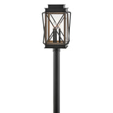 Montecito Medium Post Mount Lantern - Black - by Hinkley
