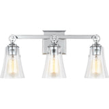 Monterro Vanity Light — 21 3/4", Chrome