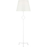 Montour Floor Lamp — 20", White Linen, Matte White