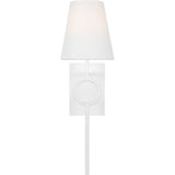 Montour Wall Sconce — 6 1/2", White Linen, Matte White