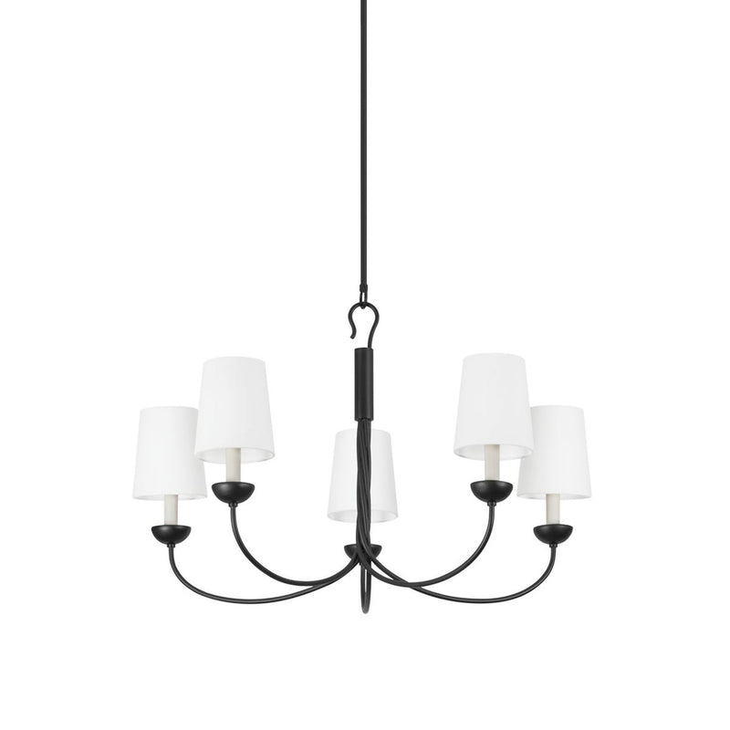 Montpelier Chandelier - 5-Light - Aged Iron by Hudson Valley