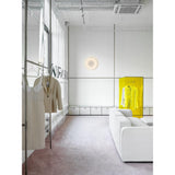 Moodmoon White Plug-In Round Lamp by Ingo Maurer - Lifestyle View 2