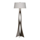 Moreau Floor Lamp - Flax-Hubbardton Forge Bronze