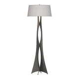 Moreau Floor Lamp - Flax-Hubbardton Forge Natural Iron-Hubbardton Forge