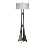 Moreau Floor Lamp - Natural Anna-Hubbardton Forge Bronze