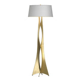 Moreau Floor Lamp - Natural Anna-Hubbardton Forge Modern Brass-Hubbardton Forge
