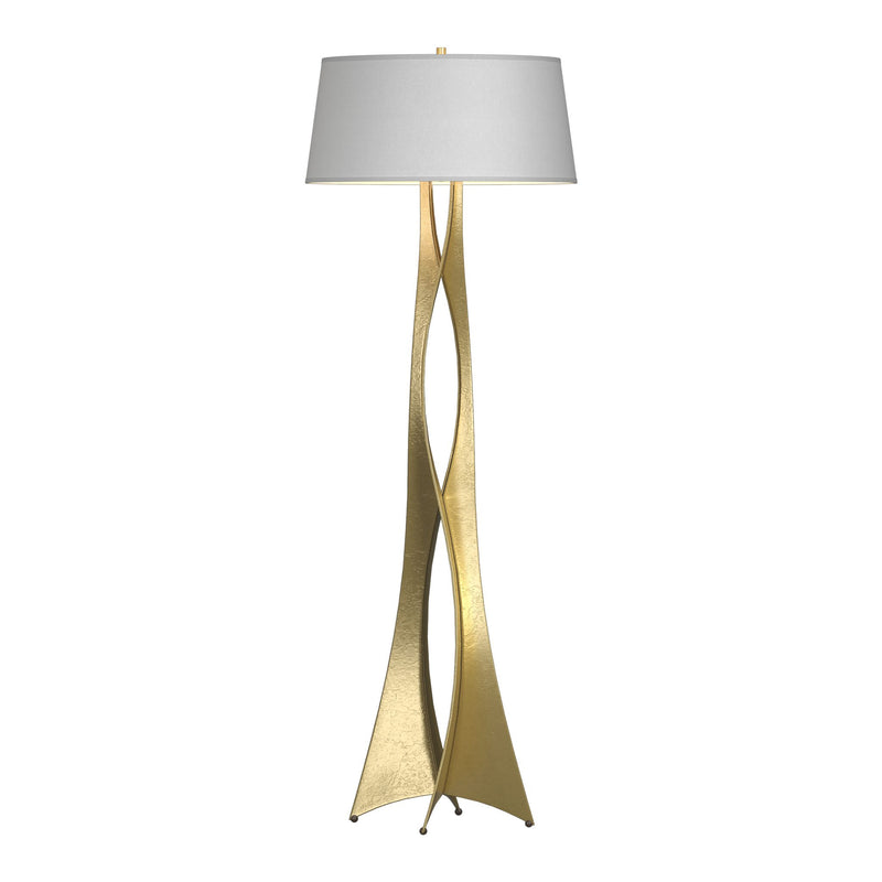 Moreau Floor Lamp - Natural Anna-Hubbardton Forge Modern Brass-Hubbardton Forge