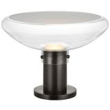 Morgan Table Lamp Burnished Bronze Clear Glass By Visual Comfort Modern - Front View1
