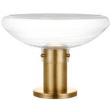 Morgan Table Lamp Hand Rubbed Antique Brass Clear Glass By Visual Comfort Modern - Front View1
