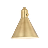 Morgan Task Sconce 1 Aged Brass