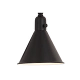Morgan Task Sconce 1 Matte Black
