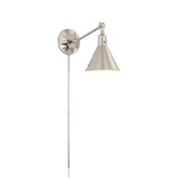 Morgan Task Sconce 1 Polished Nickel