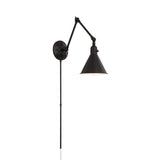 Morgan Task Sconce 2 Matte Black