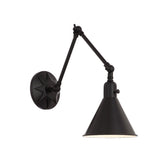 Morgan Task Sconce 2 Matte Black