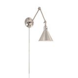 Morgan Task Sconce 2 Polished Nickel