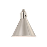 Morgan Task Sconce 2 Polished Nickel