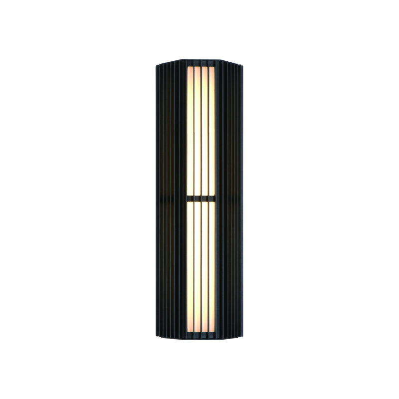 Morton Outdoor Wall Sconce 18 Inch Sand Black by Eurofase