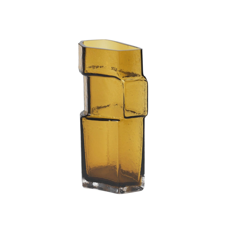 Muro Vase - Small / Recycled Amber
