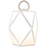 Muse Fixed Outdoor Lantern Large Matt White Lacquered By Contradi