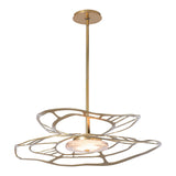 Muse LED Pendant Large, shown in Modern Brass, by Hubbardton Forge
