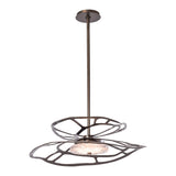 Muse LED Pendant Small, shown in Dark Smoke, by Hubbardton Forge