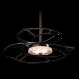 Muse LED Pendant Small detail in Dark Smoke, by Hubbardton Forge