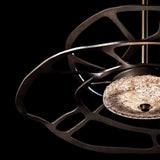 Muse LED Pendant Small detail in Dark Smoke, by Hubbardton Forge