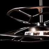 Muse LED Pendant Small detail in Dark Smoke, by Hubbardton Forge