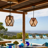 Muse Outdoor Pendant Light Medium Bronze Lacquered By Contradi - Lifestyle View1