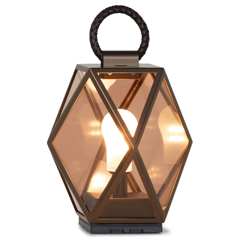 Muse Rechargeable Outdoor Lamp Small Bronze Lacquered By Contardi