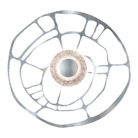 Muse Wall/Ceiling Light, shown in Sterling, by Hubbardton Forge