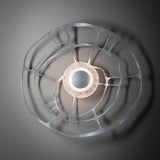 Muse Wall/Ceiling Light detail in Sterling, by Hubbardton Forge