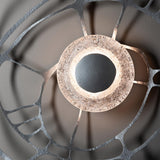Muse Wall/Ceiling Light detail in Sterling, by Hubbardton Forge