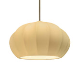 Oval Fluted Ceramic Pendant