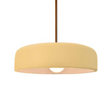 Muted Yellow Rigid Stem Kit Ceramic Medium Spire Pendant by Justice Design