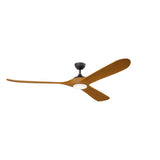 Mylo Ceiling Fan 80" in Anvil Iron | Honey Maple
