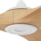 Mylo Ceiling Fan 80" in Matte White | White Maple