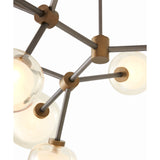 Nabila Chandelier by Tooy - Satin Titanium Dark Bronze joint detail