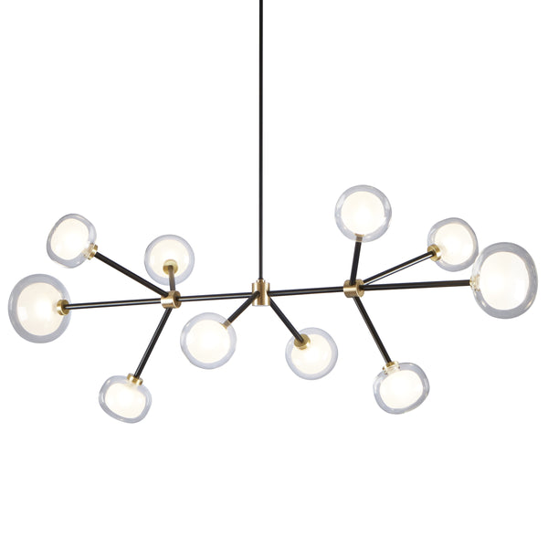 Nabila Linear Chandelier By Tooy, Finish: Brushed Brass