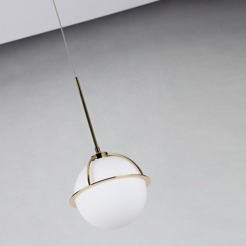 Nacre Pendant Light By Page One Side View