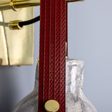 Nagi Wall Light Polished_Brass_Marbled_Red