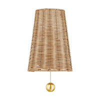Naida Wall Sconce - Aged Brass